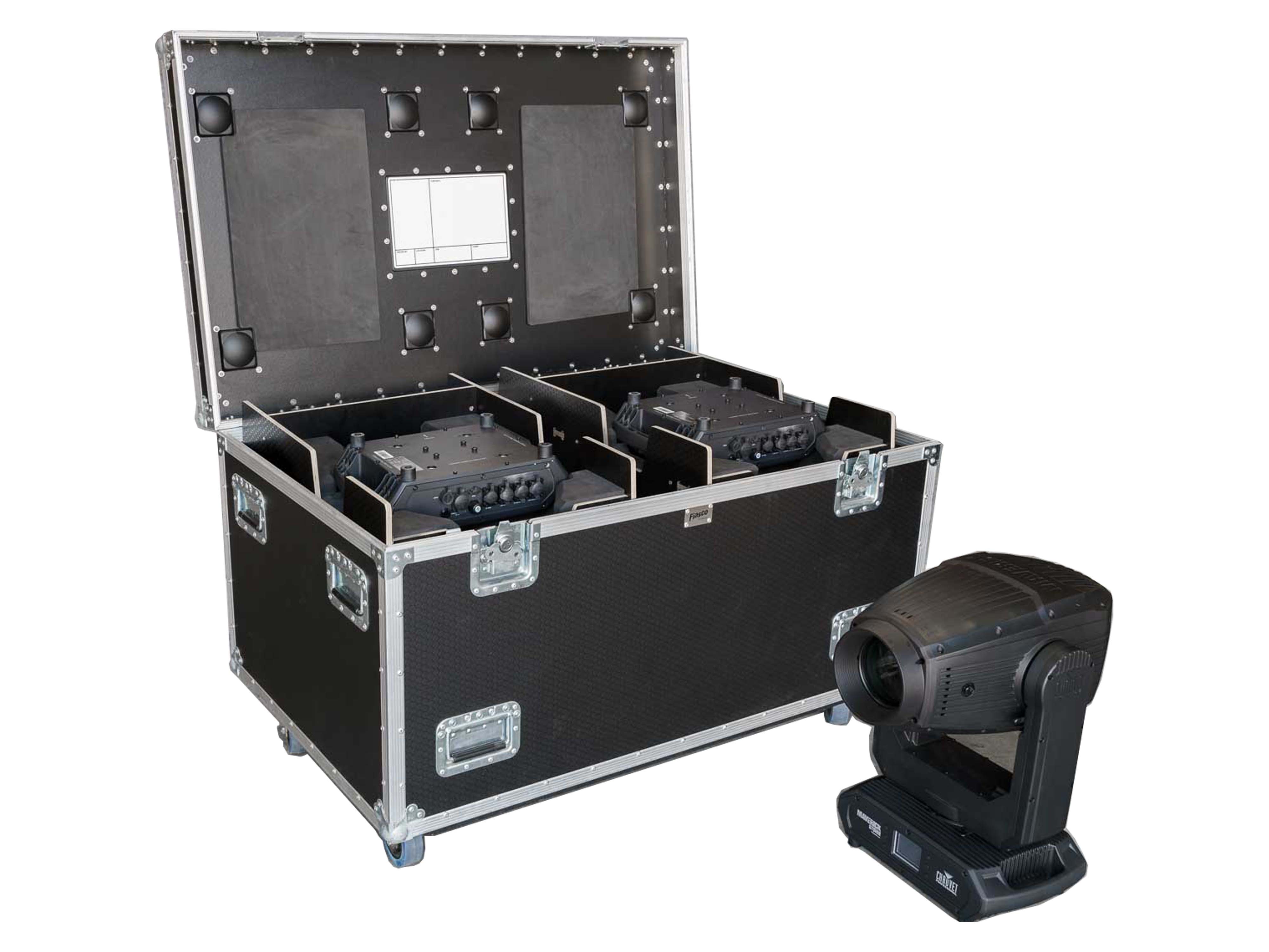 LIGHTING CASE WITH CHAUVET MAVERICK STORM 2 PROFILE INSERT