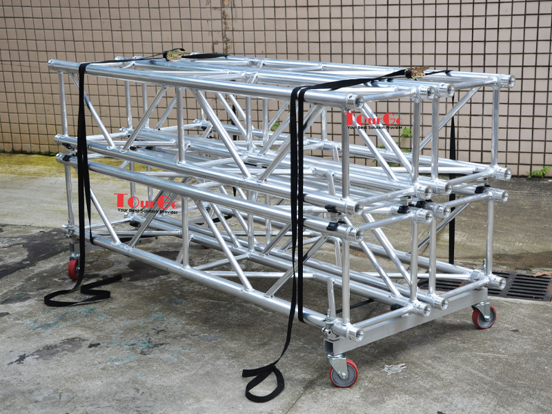 Truss cart with plastic connector support
