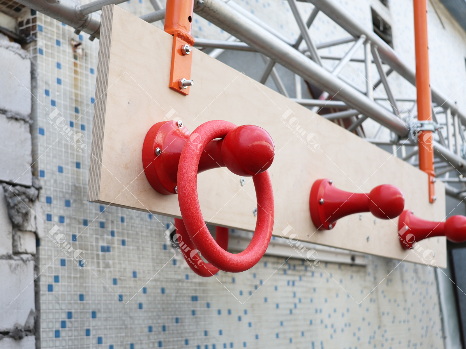 Both Sides Hanging Ninja Warrior Traverse Obstacle — Ring Toss and Peg Board