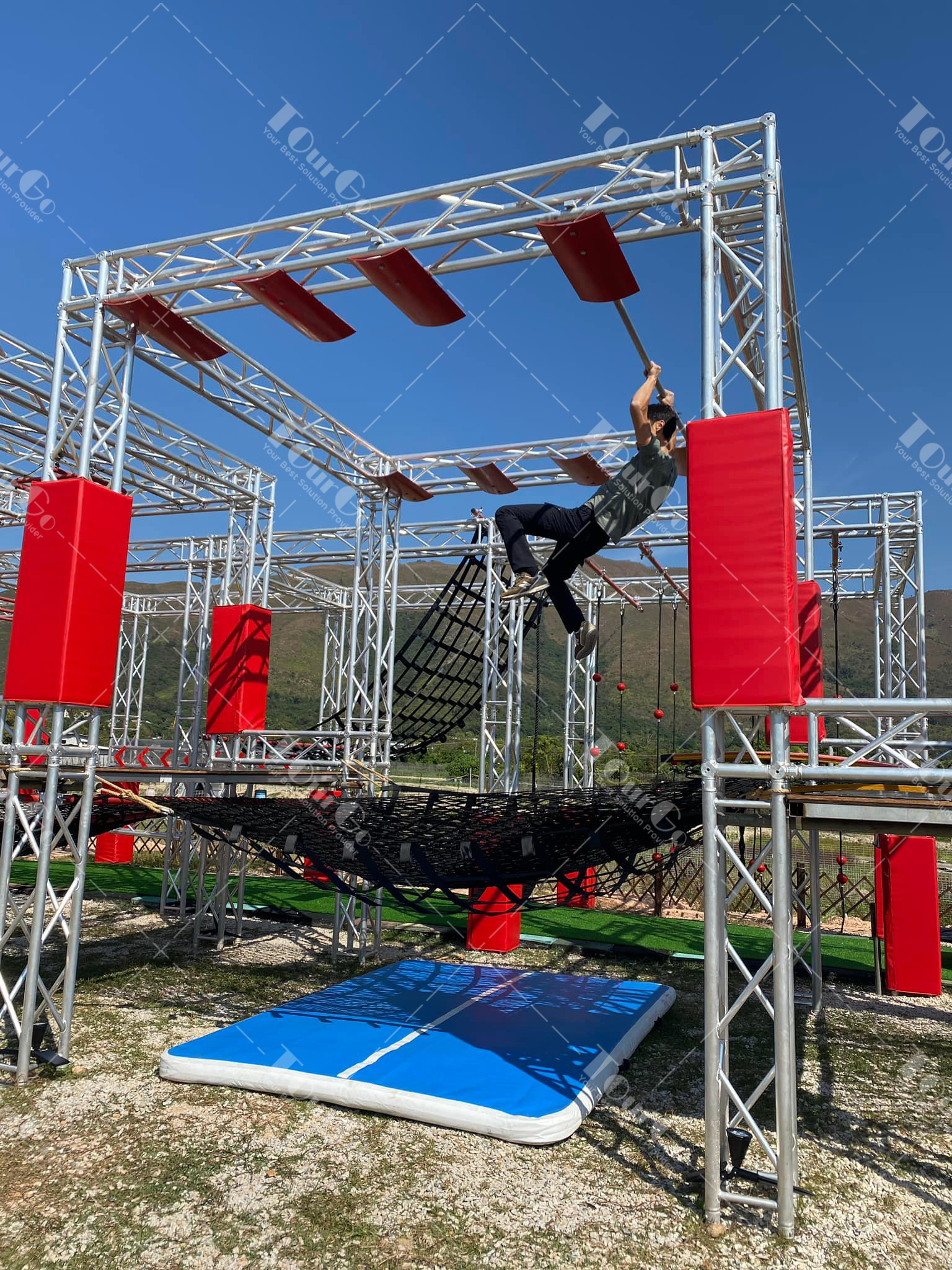 Outdoor Ninja Course for TV Show