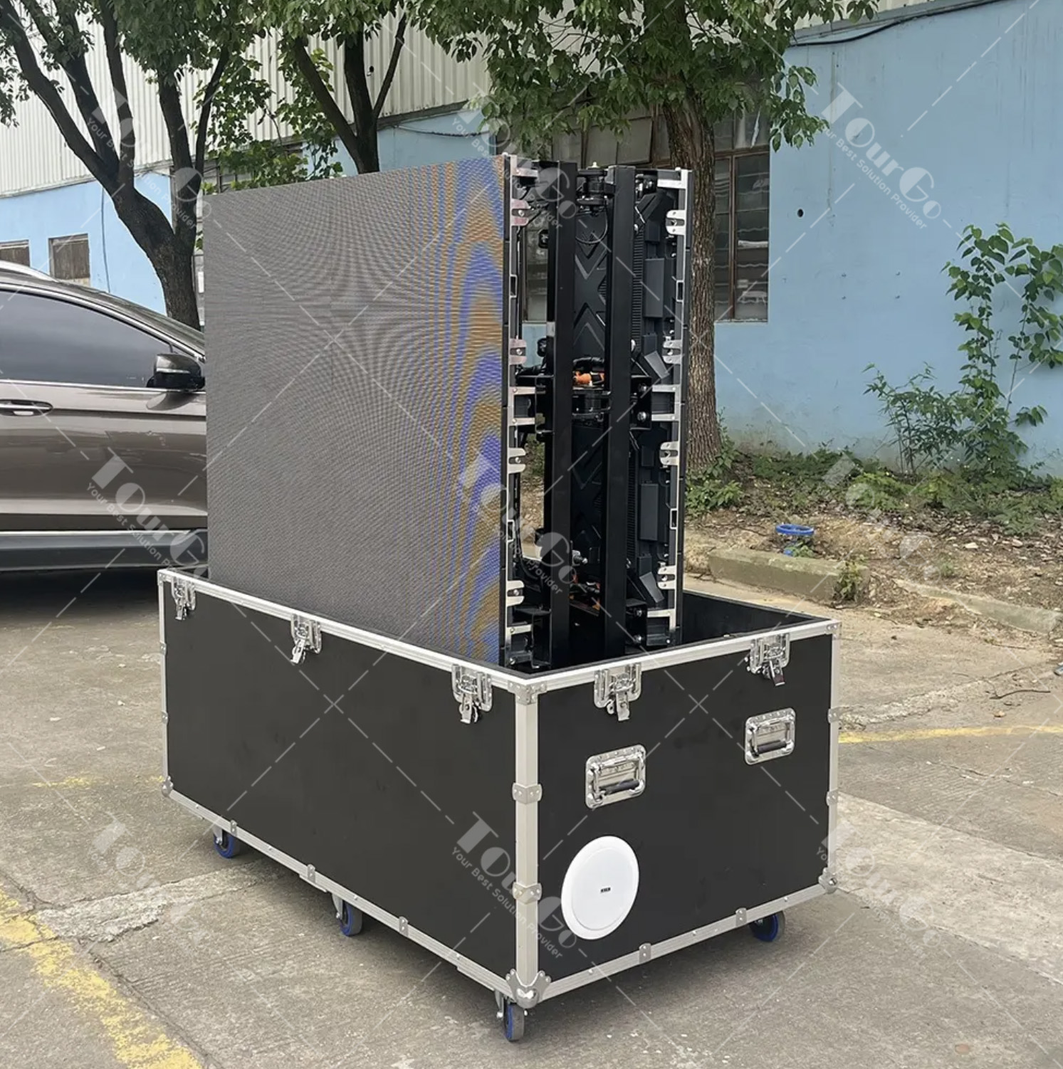 3 Mobile LED Screen Trailer/ Cart