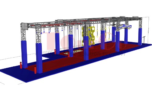 outdoor gym indoor American playground Custom Ninja Obstacle American Ninja Warrior Course