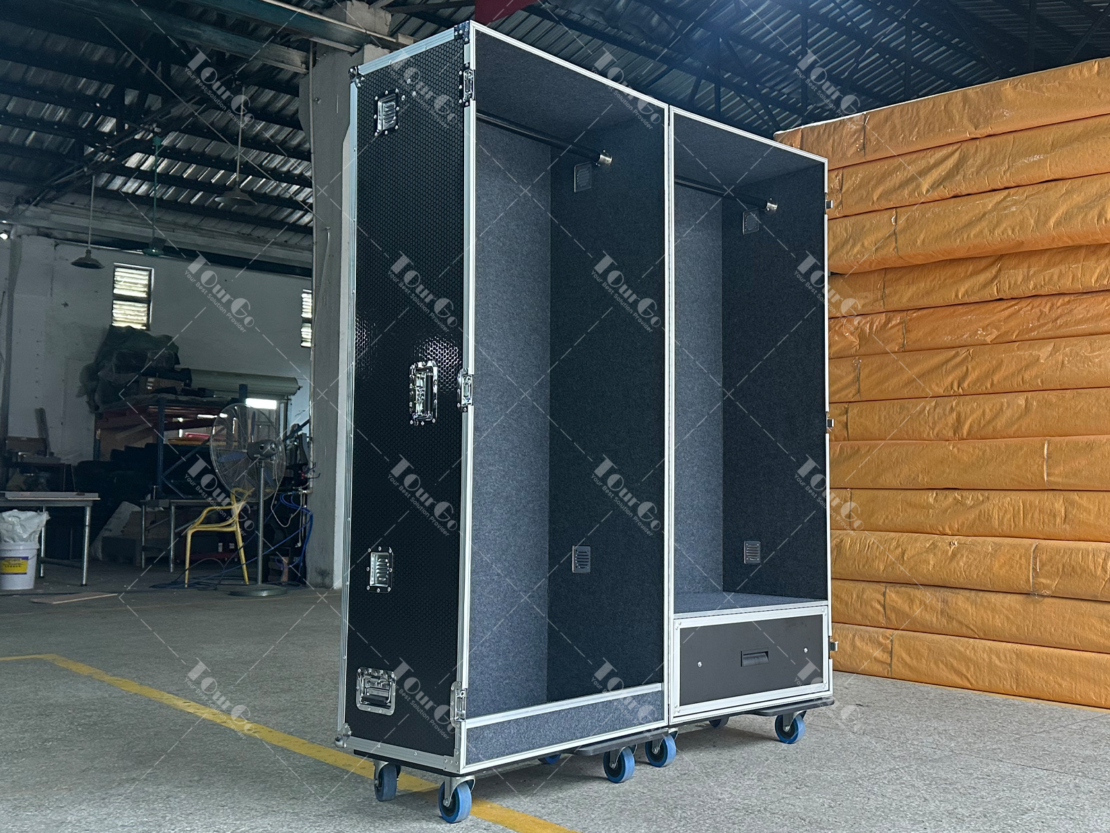 3 Wardrobe Flight Case