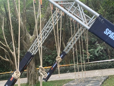 OCR Park Obstacle Spartan Race Training Rope Swinging Course