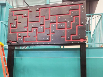 Ninja Warrior Obstacle Course Playground climbing Peg Maze Board Ninja Warrior peg wall