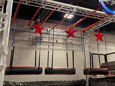 Parkour ninja course ninja warrior obstacle course FOAM BRIDGE ninja warrior