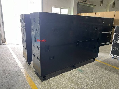 Large Capacity All in Black 98inch LCD/Plasma Electric Lift Aluminum Tv Flight Road Case