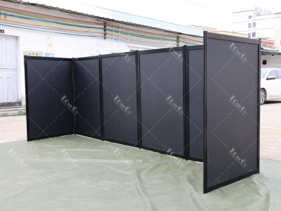 Customized High Quality Black Folding Screen Partition
