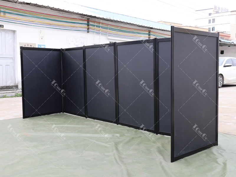 Customized High Quality Black Folding Screen Partition