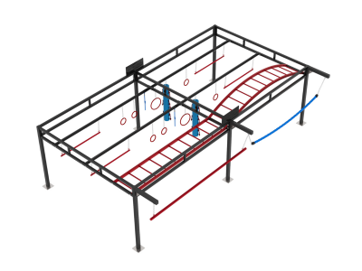 Complete Training Structure OCR CAGE – LOW RIG 2.3.3 LIZARD