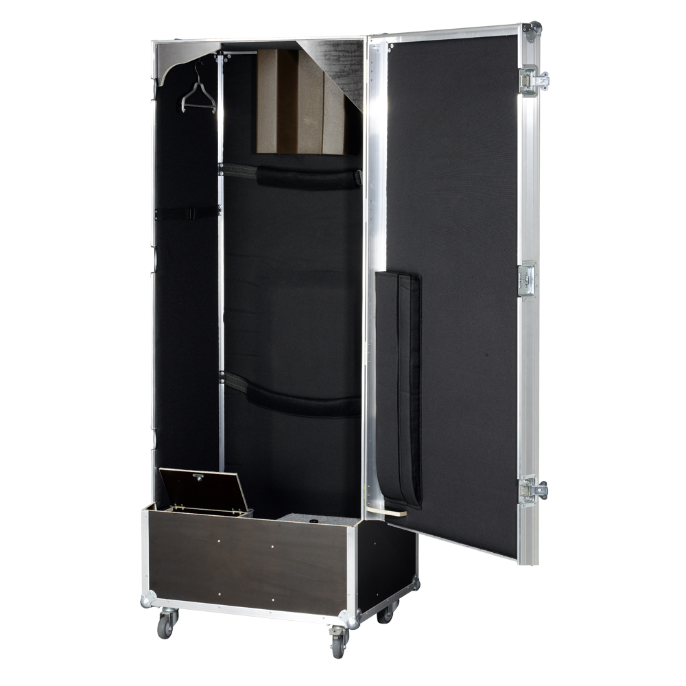 Flight case for 1 double-bass and accessories