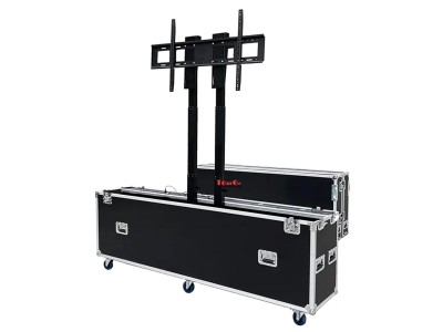 Custom Multi Size Universal 71”-80” LCD/Plasma Electric Lift Road Flight Carrying Case For Tv