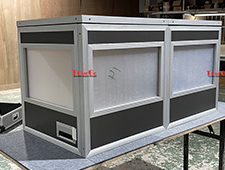 TourGo portable table top interpreter booth/ translation booth for 2 person