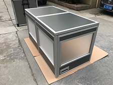 TourGo Extend Table Top Translation Booth for 2 Person Desktop Interpreter Sound Booth