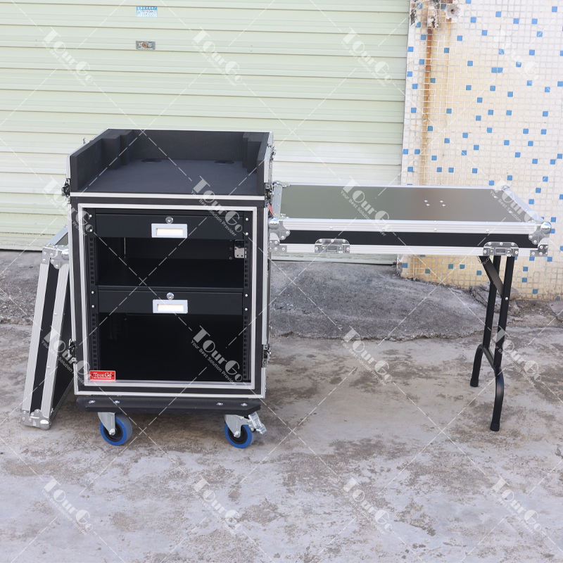 Custom Aluminum DJ Mixer Case Rack Case Amplifier Workstation Flight Case
