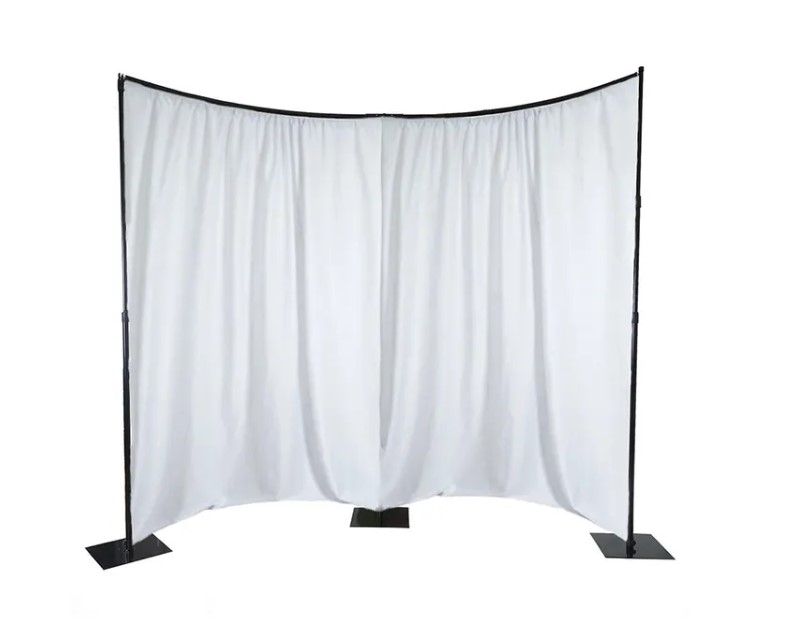 10FT x 15FT Adjustable Curved Backdrop Stand For Wedding Event Decoration