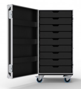 9 Drawer Tech Flight Case