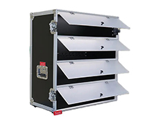 Customized Shoe Display Flight Case Storage Box with Led Lights