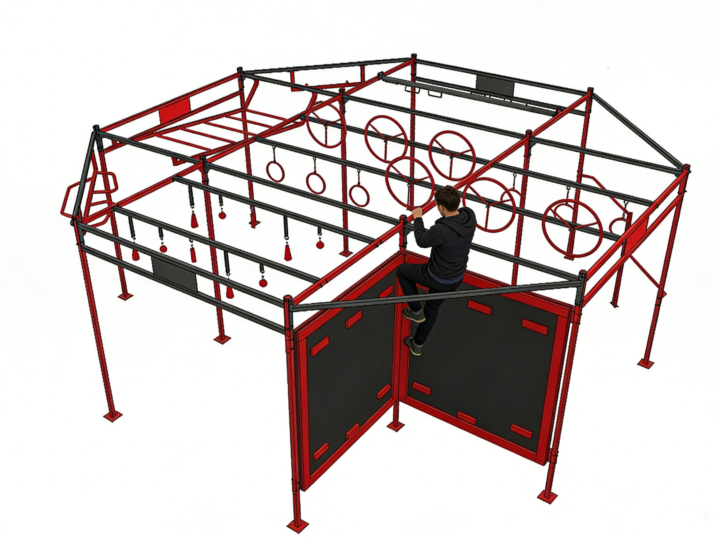 Ninja Steel Frame Courses Training cage 2.0