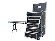 Office Transport Desk Drawer Case 24 X 30 mobile production workstation flight case