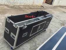 75” motorised electric LED LCD TV Plasma screen lift flight road case