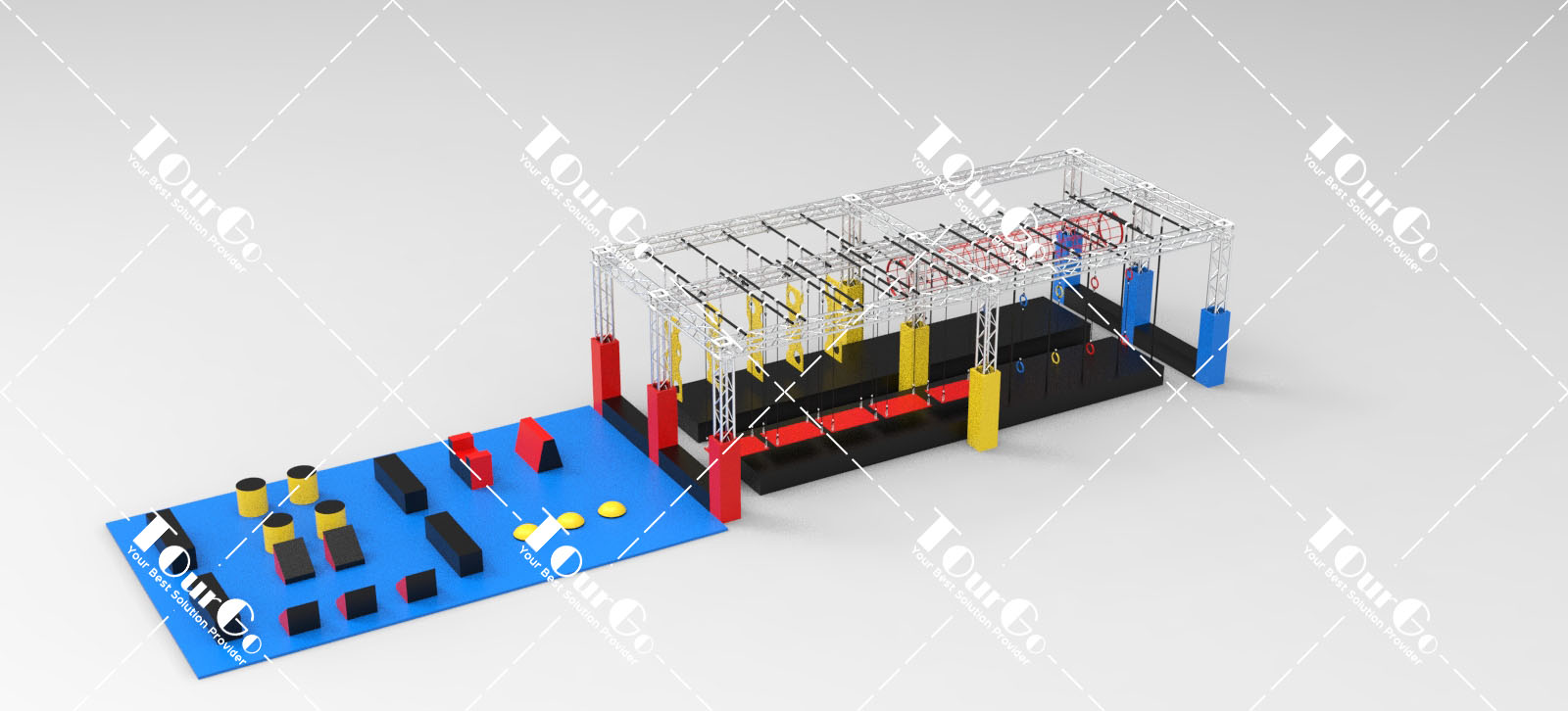 3 ninja warrior obstacle course