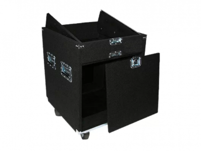 11U Top 10U Bottom Carpeted Combo Rack with Wheels