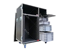 Small Icebox Microwave oven Coffee Cart Workstation Flight Case