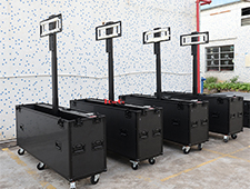 Black Automatic Motorised Electrical Lifting Storage Case for 75inch TV Plasma Flight Hard Case