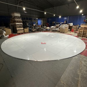 32ft(9.75m) Diameter Portable Round Circle Dance Floor for Outdoor Indoor Event Wedding Party