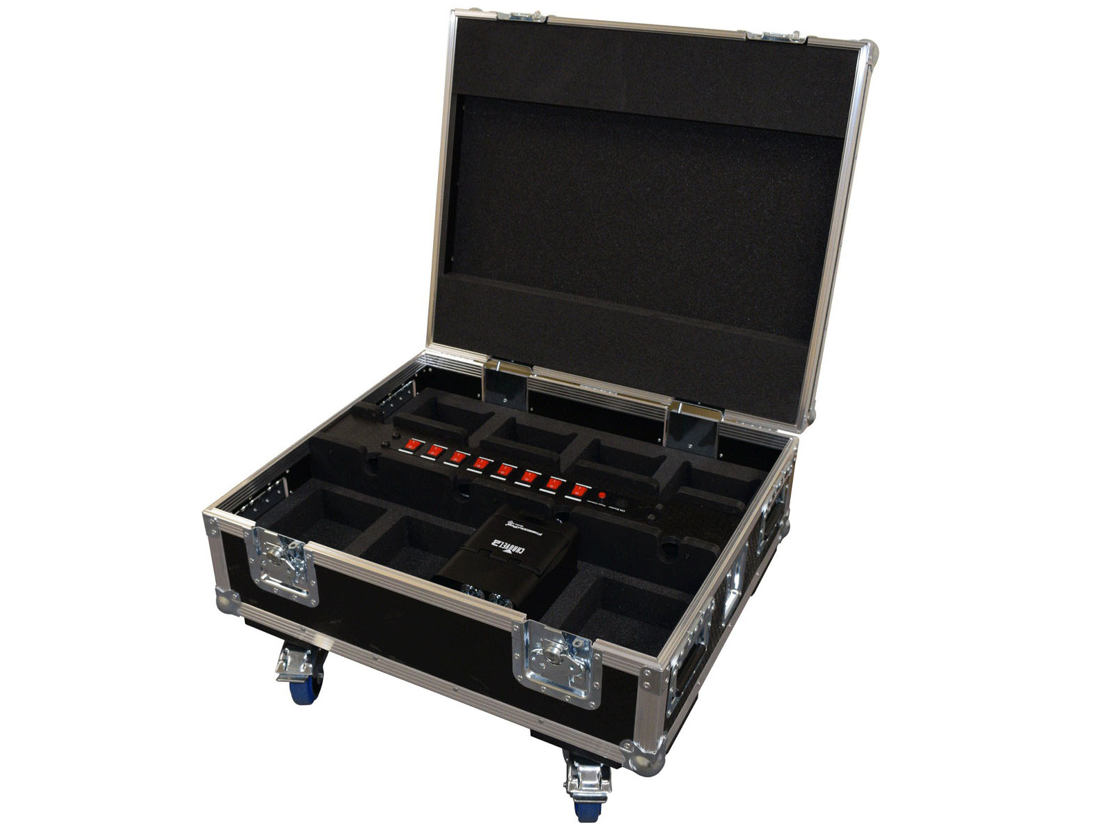 8 Way Chauvet Freedom Par Quad-4 IP Charging Flightcase