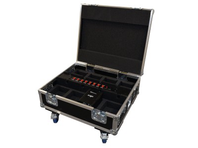 8 Way Chauvet Freedom Par Quad-4 IP Charging Flight case