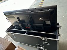 TV box case lift plasma tv flight cases for indoor outdoor event