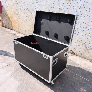 Truck Utility ATA Flight Case Cable Storage Road Case with Dividers Tray and 4″ in Casters with 48″x30″x30″ Ext