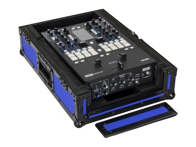 Universal 12-inch Format Extra Deep Black on Blue DJ Mixer Case