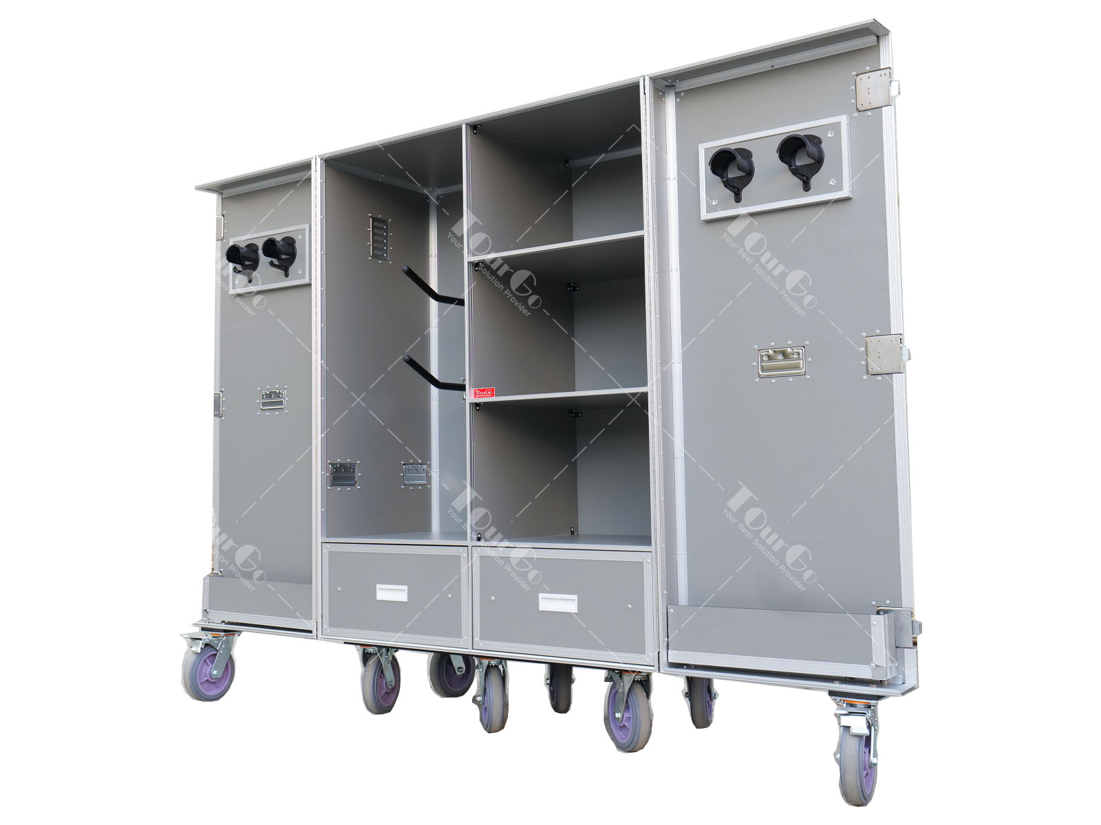 Customized equestrian tack locker 6 Saddles or 3 Saddles Storage Flight Case