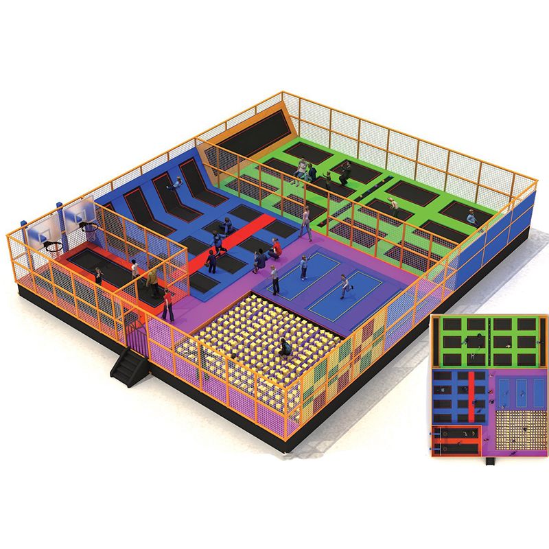 Wholesale Professional Trampoline Manufacturer Kids Indoor Rectangular Bungee Jumping Trampoline Park