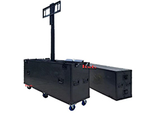 Motorised lift plasma flight case motor lift 75 inch tv flight case