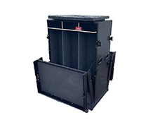 Blackmagic foldable semi-detachable 24 x 30 Profile Flight Case for 6 LED leko fixtures