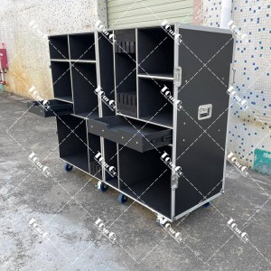 TourGo Custom Aluminum Alloy Flight Case/Transport Case for Drum Set/Jazz Drum Road Case/Complete Drum Kit Case