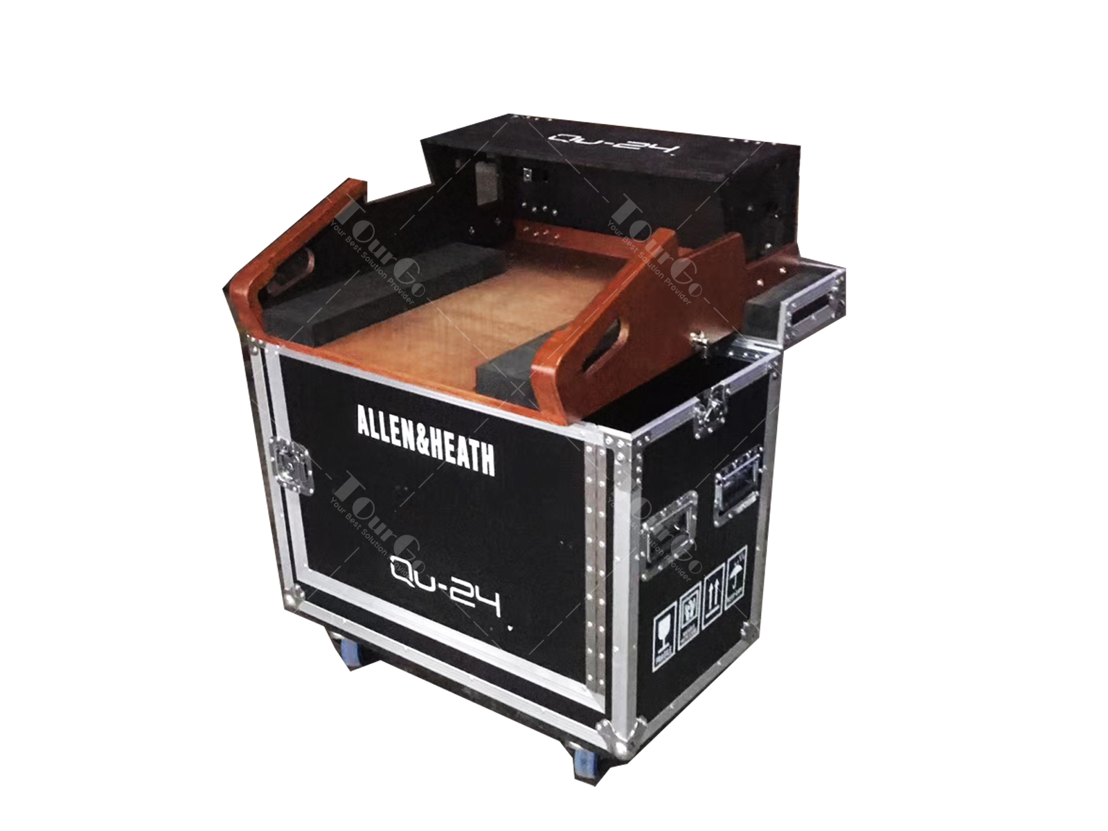 Flip flight case for Allen &Heath QU24  with doghause