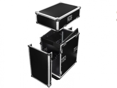 14U Top Slanted 16U Vertical Pro Combo Rack with Casters