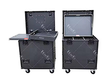 Small Utility ATA Flight Case Cable Truck Storage Road Case with Inside Organizing Dividers