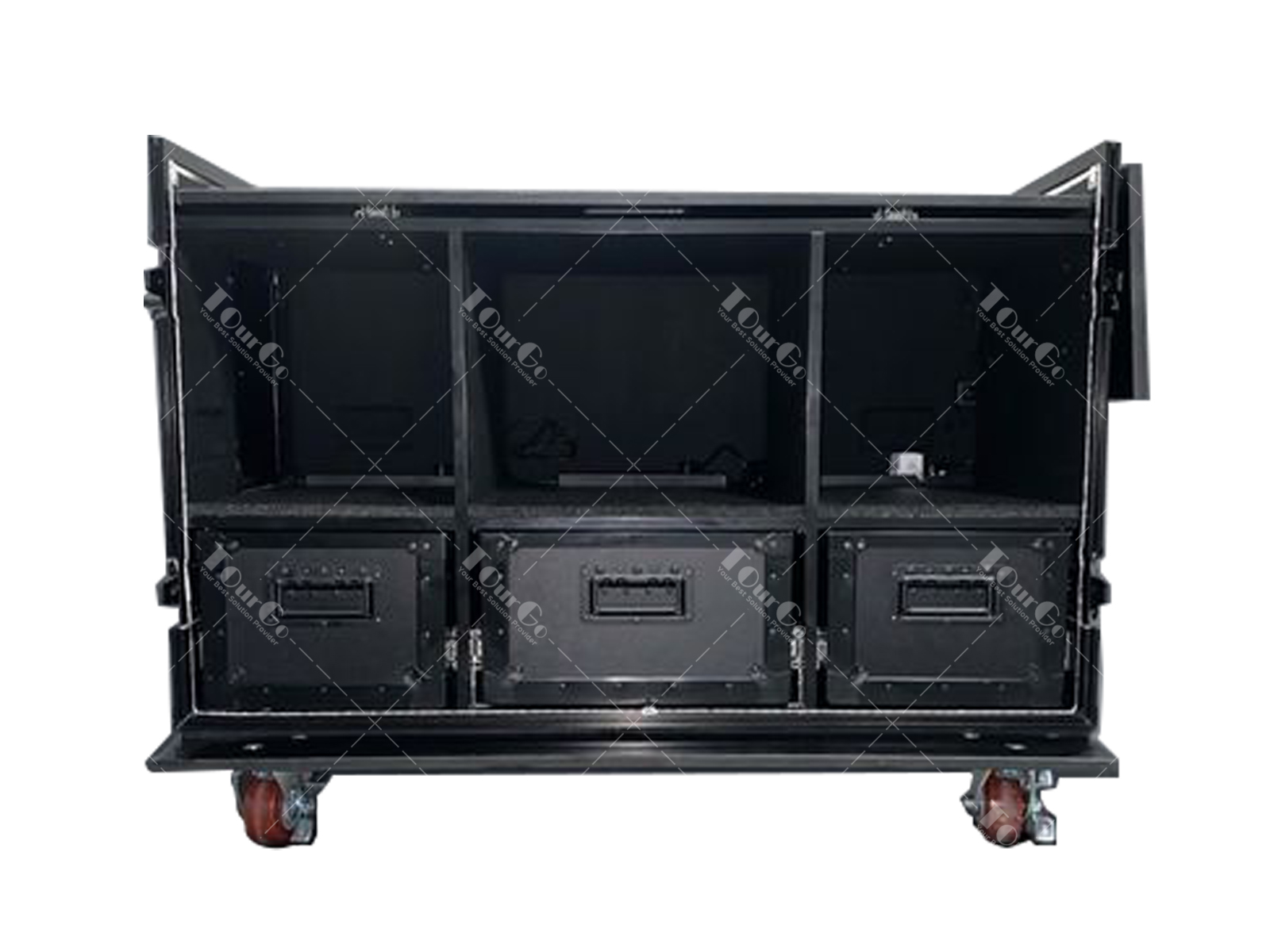 Custom workstations case with 3 drawer