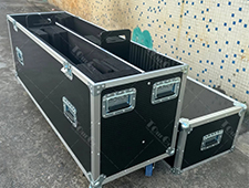 DUAL 32-55inch Universal Adjustable Size Plasma TV Transport Flight Case With Wheels