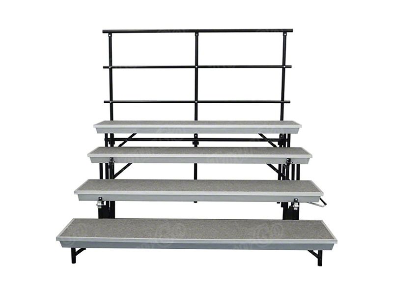 4-Level Straight Trans-Port Risers & Guard Rail Bundle
