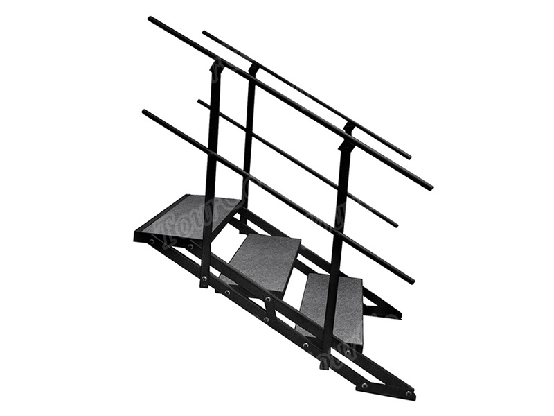 4′ Wide Stairs w/Guard Rails for 16″-32″ High Stages