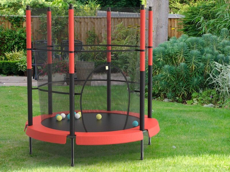 4.6'+Round Backyard Trampoline3
