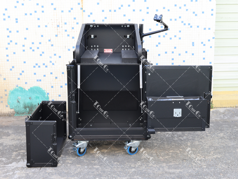 4 All Black Flip flight case
