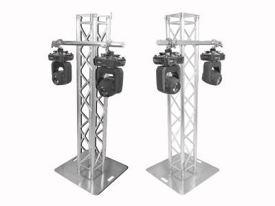 40 Inch 60 Inch Truss Mounting Pole Extension Pole With Dual Welded Clamps for Mounting Stage Lighting and Hanging Moving Head